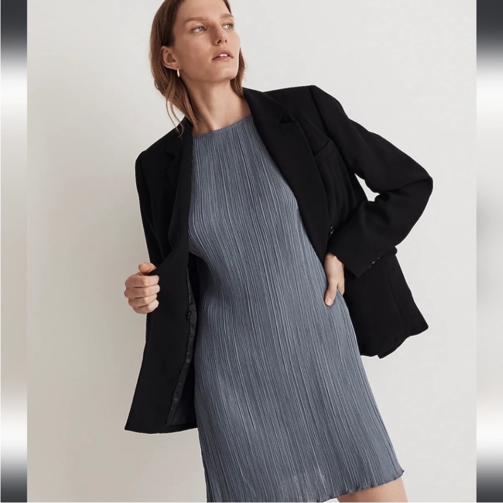 NWT Madewell Plisse Mini Tee Dress Sz 8